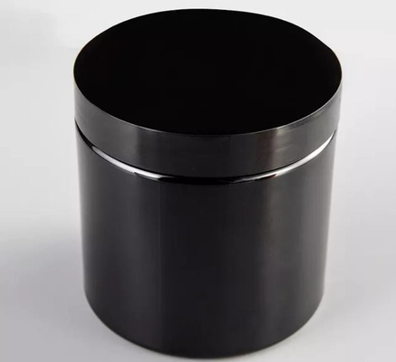 tampa preta branca de Amber Black Pet Plastic With do frasco de creme de 100ml 150ml 200ml